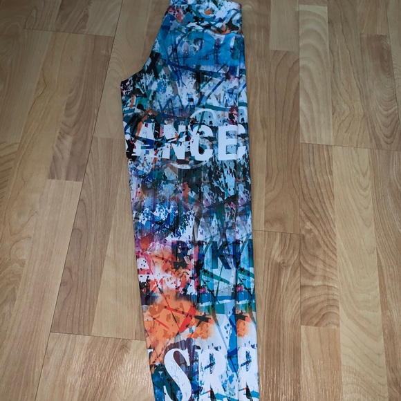 Activefit: Multi-Colored Exercise Leggings - Picture 2 of 5